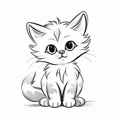 Loving Kitten Sketch
