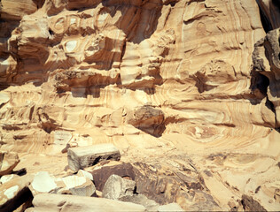 Rocks formation. Medium format film (Kodak Ektar 100) shot scan (6x4.5 cm).