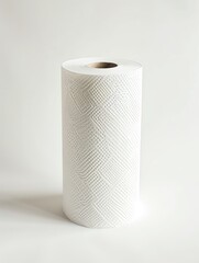 a large roll of paper kitchen towel placed vertically