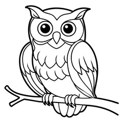 owl coloring book page (16)