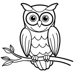owl coloring book page (18)