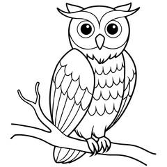 owl coloring book page (19)