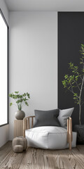 Elegant modern interiors with chic and minimalist interior design elements