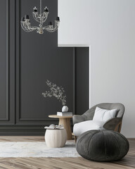 Elegant modern interiors with chic and minimalist interior design elements