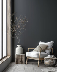 Elegant modern interiors with chic and minimalist interior design elements
