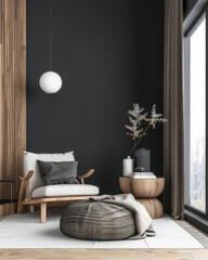 Elegant modern interiors with chic and minimalist interior design elements