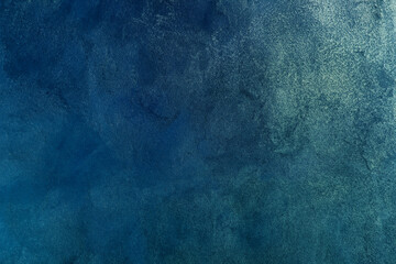 Abstract, Blue Paint Wall Texture Background.