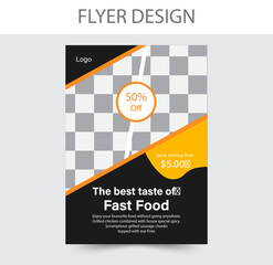 Restaurant food flyer template