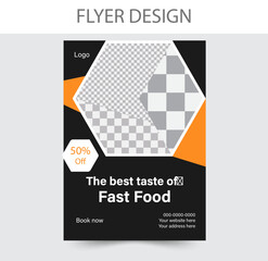 Restaurant food flyer template