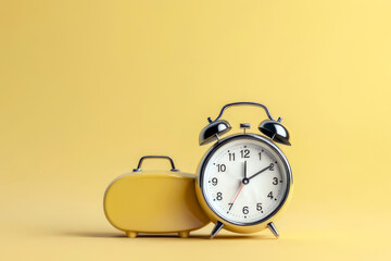 alarm clock on a table