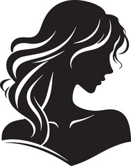 Women Beauty Face Silhouette Vector Illustration