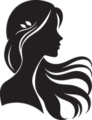 Women Beauty Face Silhouette Vector Illustration