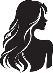 Women Beauty Face Silhouette Vector Illustration