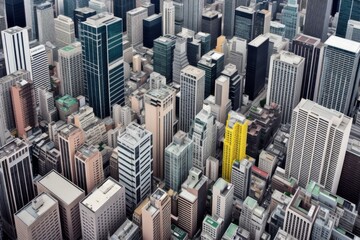 city skyscrapers.