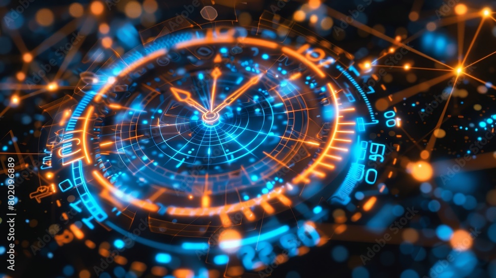 Poster network time protocol server the crucial backbone of precise internet timekeeping