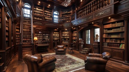 Medieval Castle Library