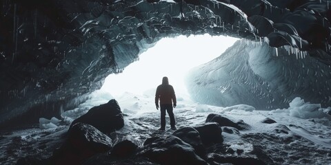 Exploring the Wonders of an Icelandic Glacial Cave Generative AI