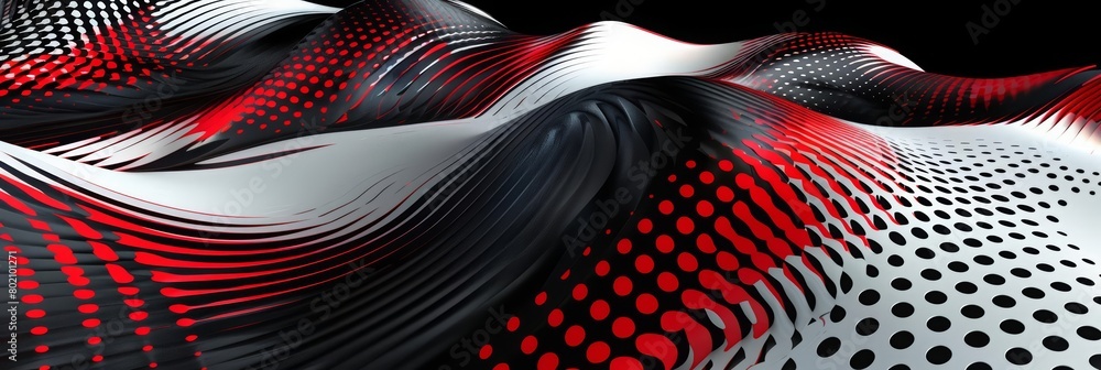 Poster diagonal lines and halftone effects create a dynamic geometric shape that captivates and engages, sh