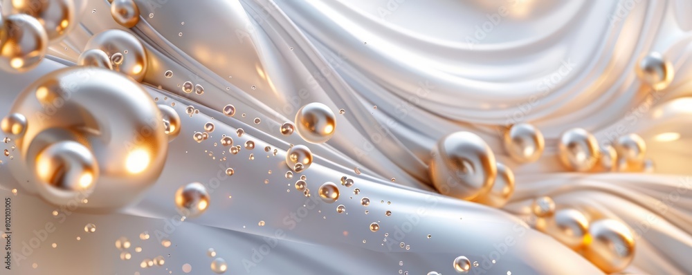 Poster retrothemed posters are set against a background of white luxury with light elegant dynamic abstract