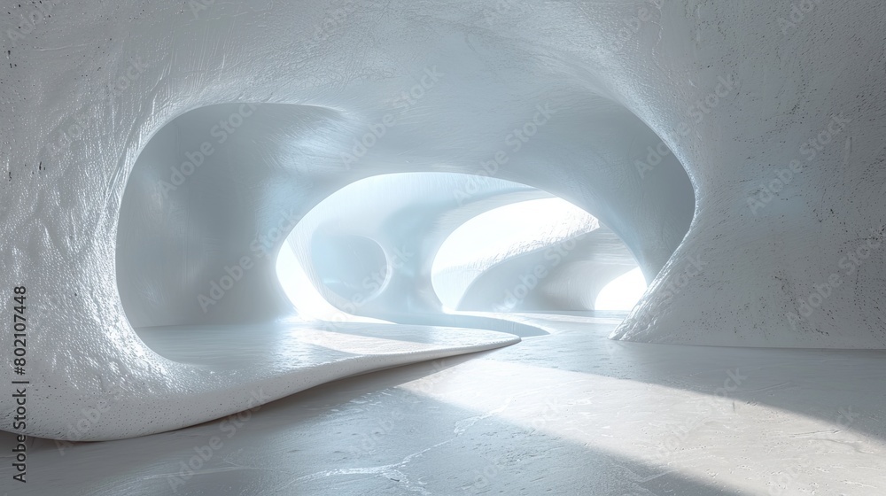 Poster minimalist art spatial experiences: a 3d representation of minimalist art offering spatial experienc