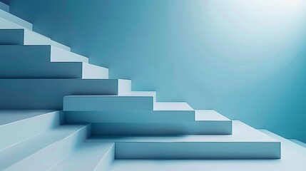 Obraz premium Minimalist Business Concept: A 3D visualization of minimalist business concepts, such as simplicity