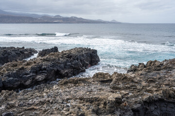 Die Lavaküste von Las Palmas de Gran Canaria