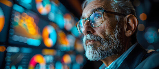 Diverse team of professionals discussing market trends and strategies in a modern conference room setting with technology and collaborative workspace