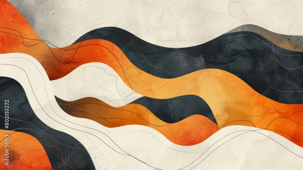 Poster minimalist patterns and textures organic: an illustration featuring minimalist patterns and textures