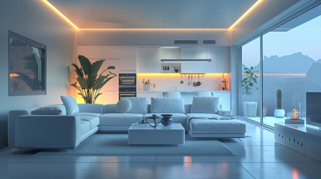 Minimalist Technology Smart Home: 3D models of minimalist technology for smart homes