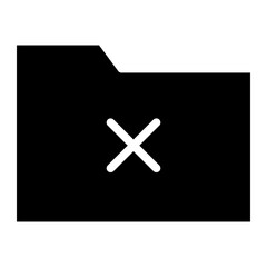 Fototapeta premium Delete folder icon. Remove folder icon