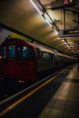 Foto del metro de Londres, Reino Unido.