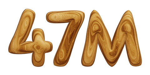 Wooden 47m for followers and subscribers celebration