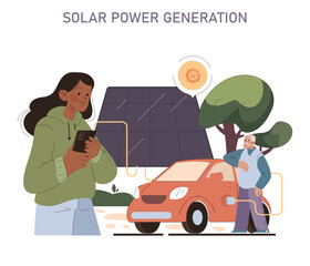 Solar Power Generation set.