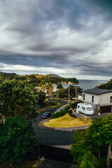 Foto de la playa en Auckland, Nueva Zelanda.