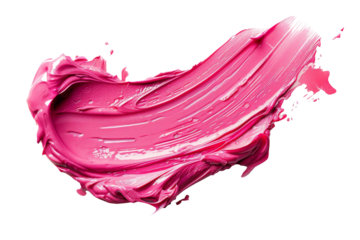 Gel lip balm smudge isolated on background, lip balm applicator swatch, Beauty lip care smeared.