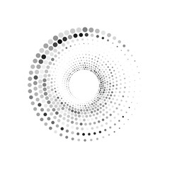 Circle Halftone Vector Art Graphic Elements
