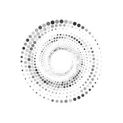 Circle Halftone Vector Art Graphic Elements
