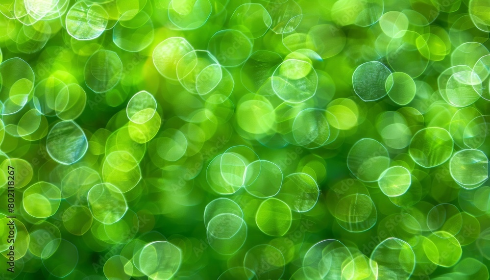 Poster abstract green light bokeh background with blurred defocused effect for vibrant visuals