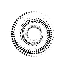 Circle Halftone Vector Art Graphic Elements
