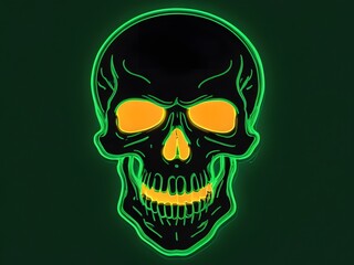 neon skull