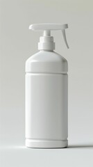 Minimalist White Dispenser Bottles. Generative ai