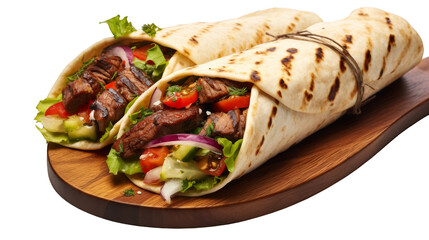 Savory Grilled Kebab isolated on transparent background PNG