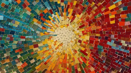 abstract background with geometric square in deep  circles farm 