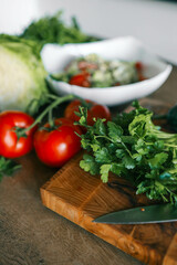 Fresh vegetables. Assortment of fresh vegetables close up. Healthy food