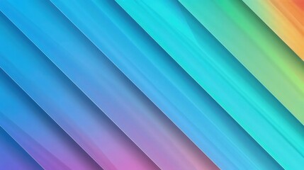 Obraz premium blue and green gradient color stripes abstract background 
