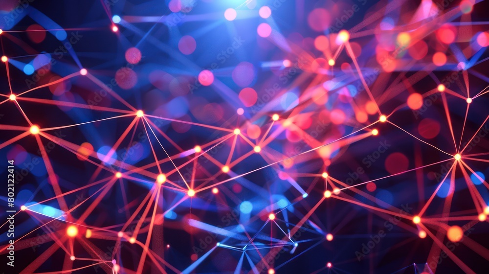Poster gradient network connection background, digital technology background,. digital futuristic.