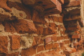 Ruins of an ancient building, background