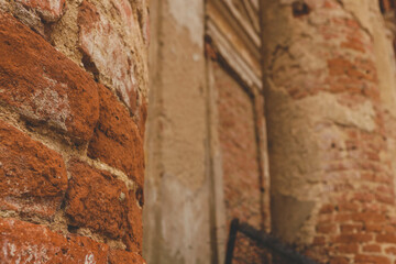 Ruins of an ancient building, background