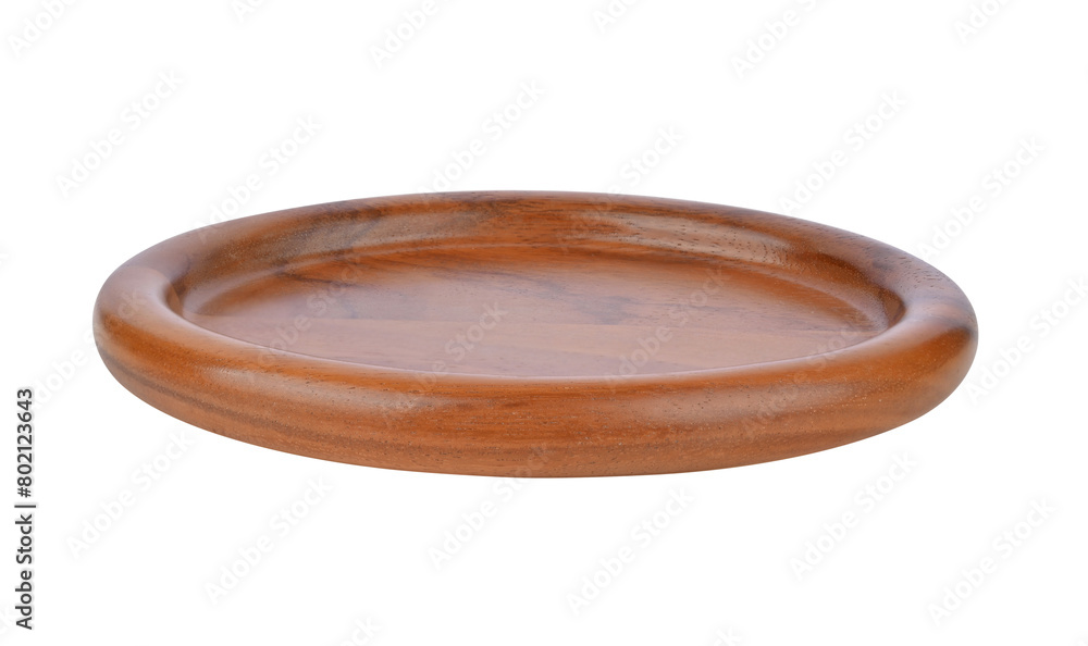 Canvas Prints oval wooden tray with raised edges on transparent png