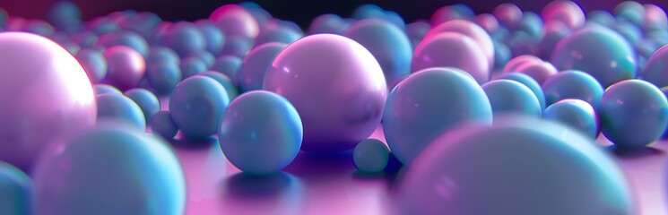 Neon Balls Background 